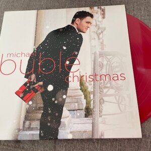 Michael Buble Christmas Vinyl Record, Red